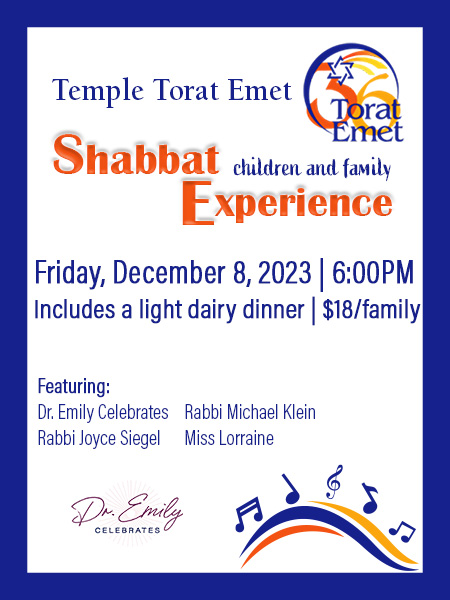 Children and Family Shabbat Dec 8